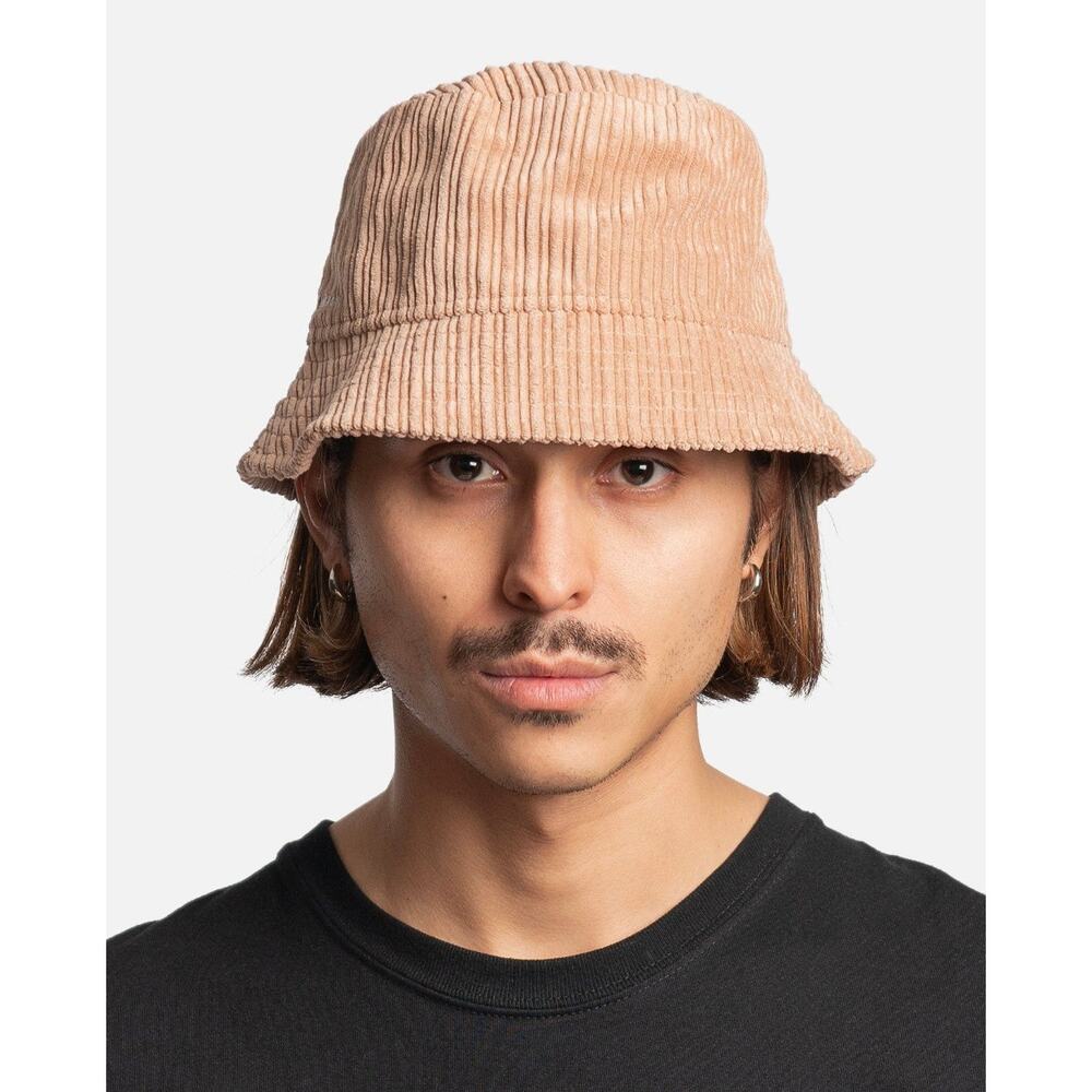 Isabel Marant Y2K Boho Haley Corduroy Bucket Hat Chestnut Brown Cotton Velvety
